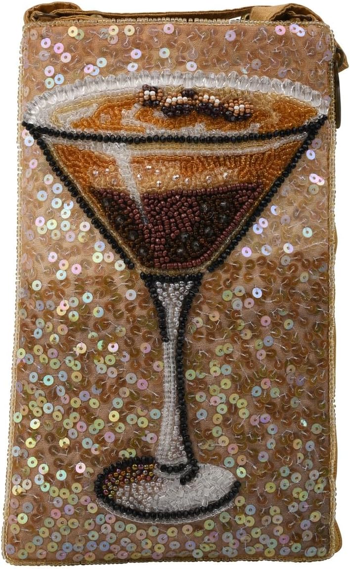 Bamboo Trading Company Cocktails Anyone Club Bag Beaded Phone Crossbody - Image 3