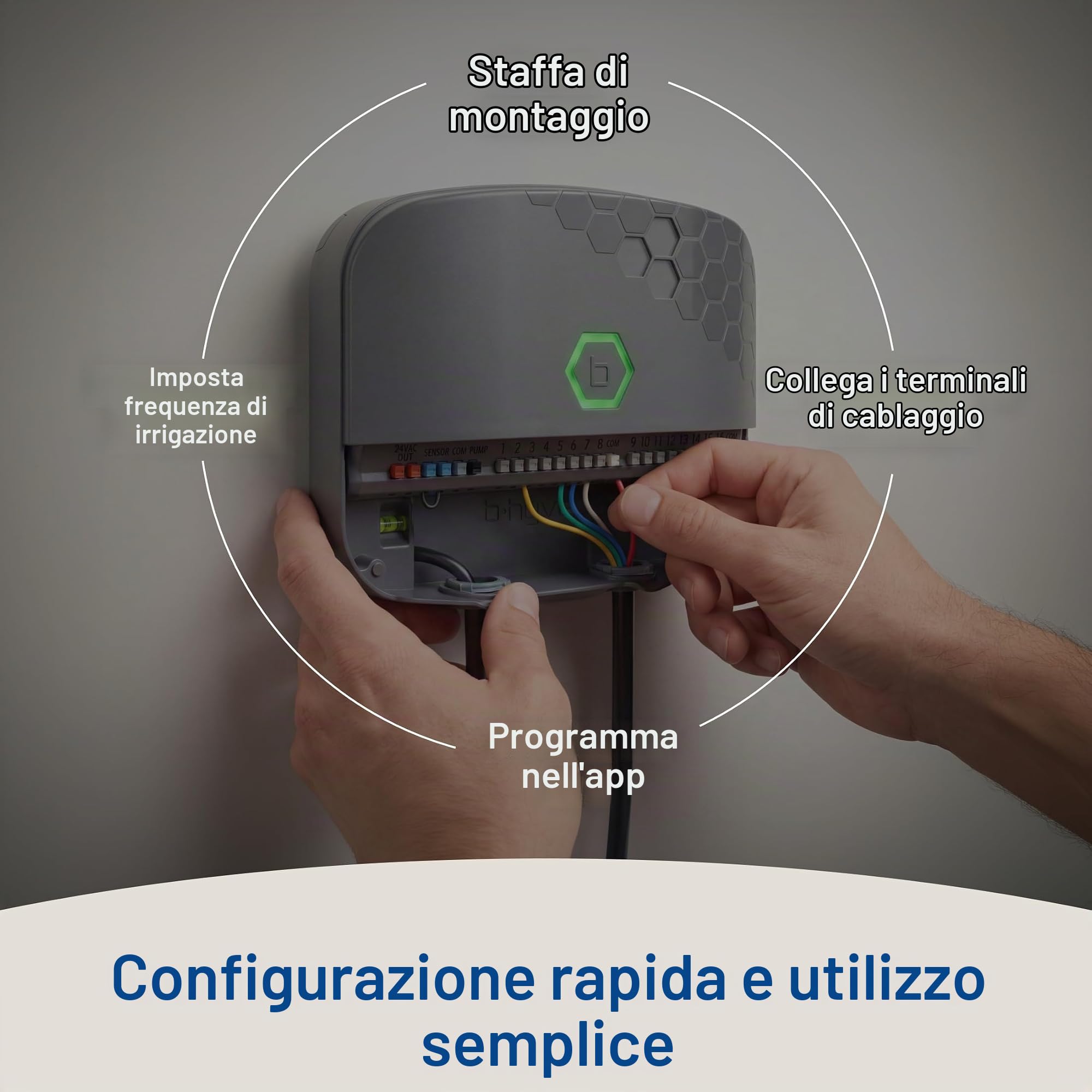 Orbit 57985 B-hyve XR - Regolatore irrigatore intelligente a 8 zone per interni/esterni
