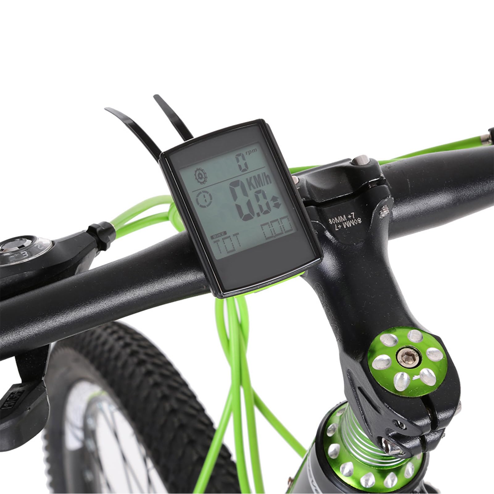 Ordinateur de Vélo sans Fil 3 en 1 avec Cadence, Moniteurs de Fréquence Cardiaque, Distance Accumulée pour Vélo