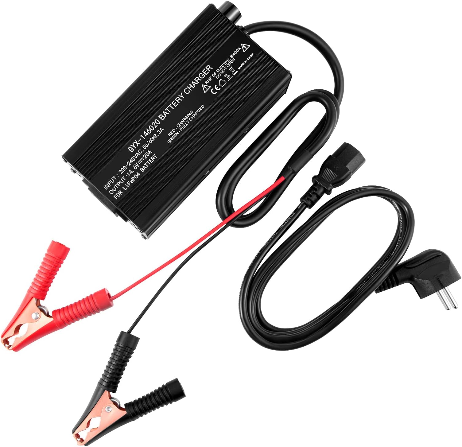 RoyPow LiFePO4 Ladegerät 20A - Intelligentes Batterieladegerät Für Auto, Motorrad & Boote