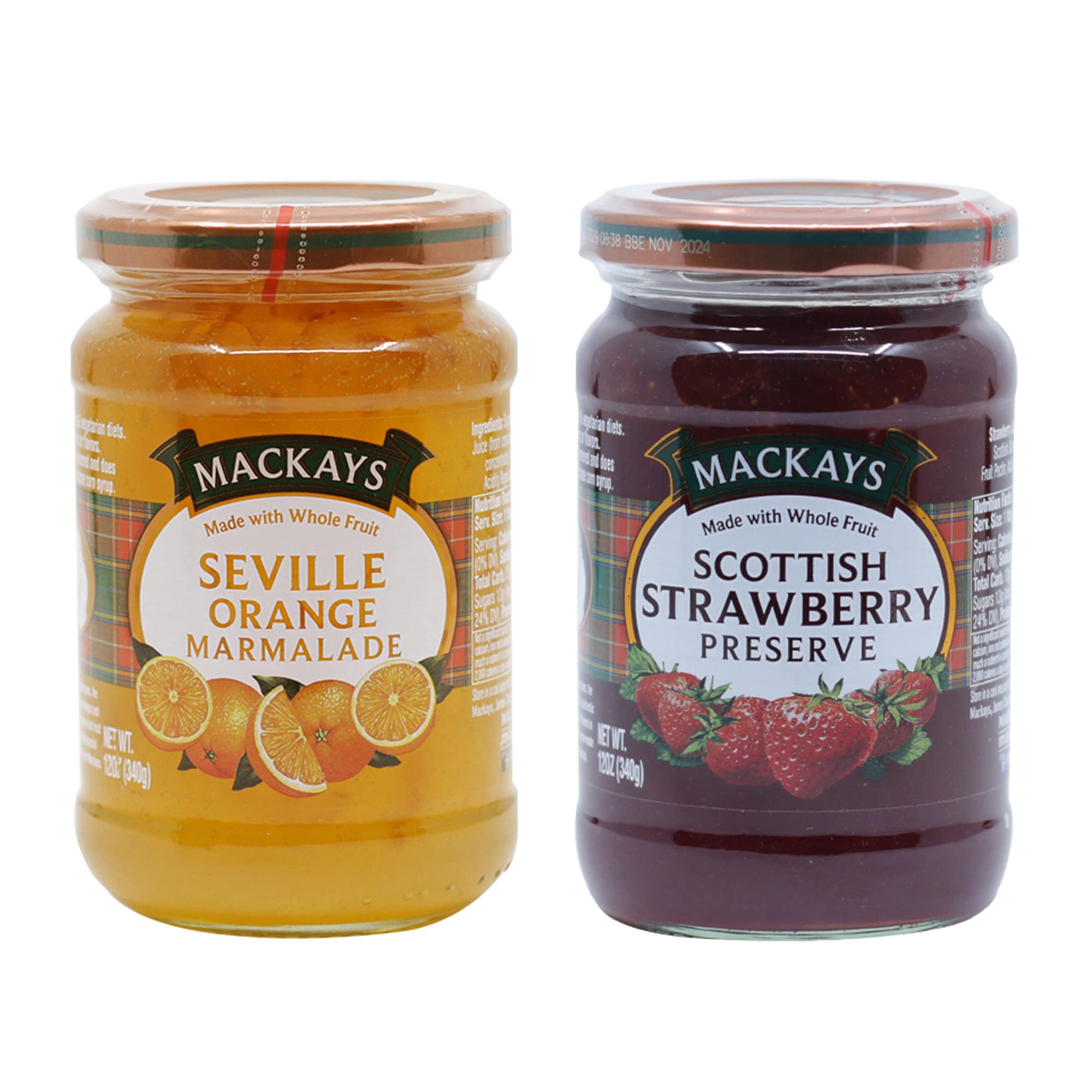 Buy Mackays Seville Orange Marmalade & Scottish Strawberry Preserve