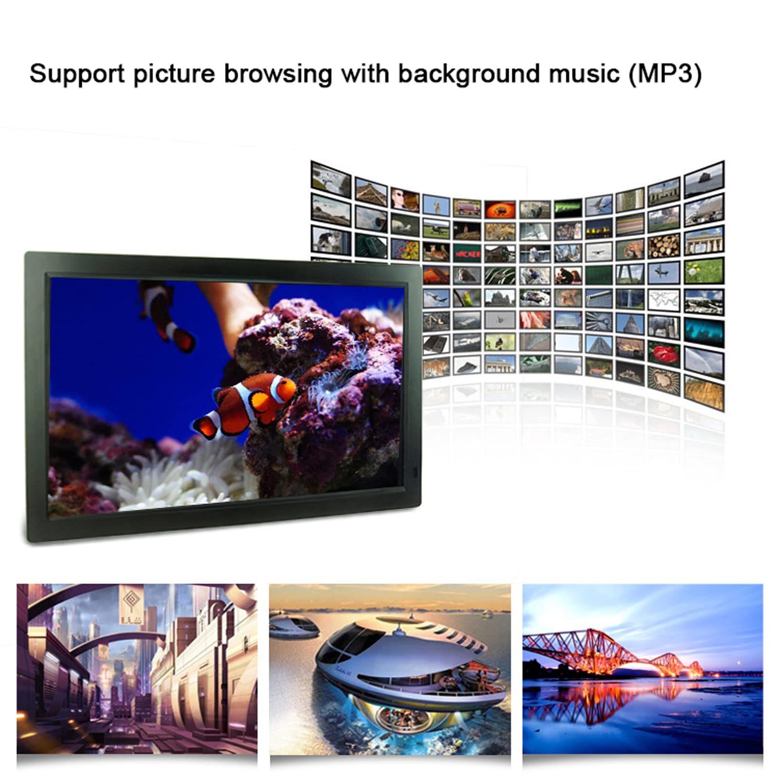 Amazon | 21 インチ HD スマート デジタル フォト フレーム、デジタル