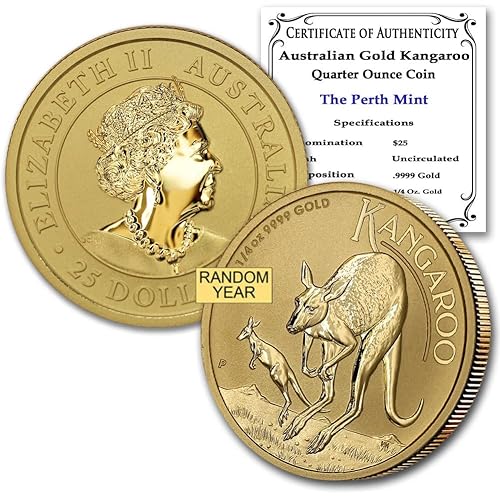 1987 - Present Australia Gold KangarooNugget Random Year 14oz 9999 Brilliant Uncirculated