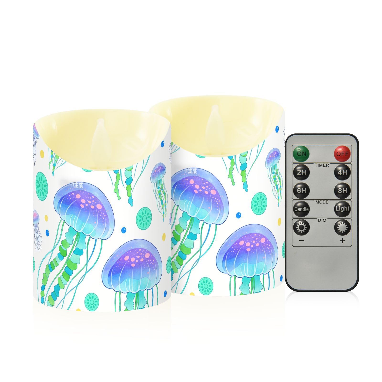 Velas falsas LED decorativas de cera con mando a distancia y colores de ensueño 8