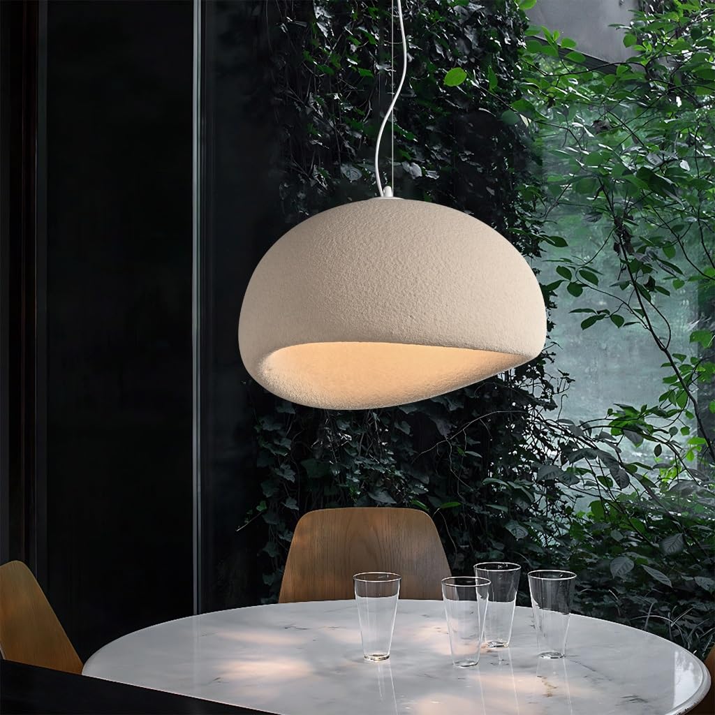 Lámpara colgante Wabi-Sabi para mesa de comedor rústica elegante E27