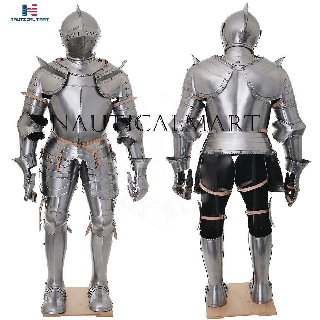 NauticalMart Full Suit of German Armor, Early 16th cen.