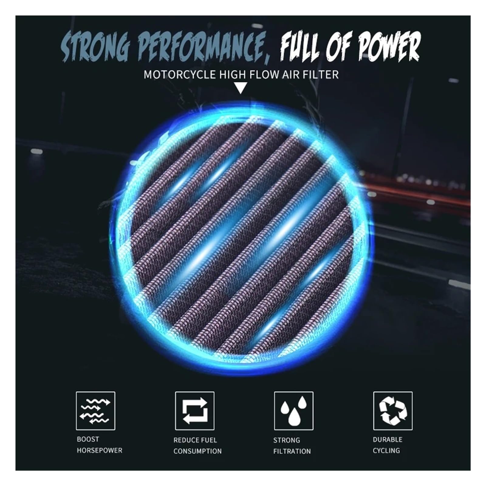 Filtro Aria Adatto Per BMW F750GS F850GS F900R F900XR Per Loncin Valico Voge 900 DS BM-8518 HFA7801 PM188T12 Filtri aria di ricambio Sport
