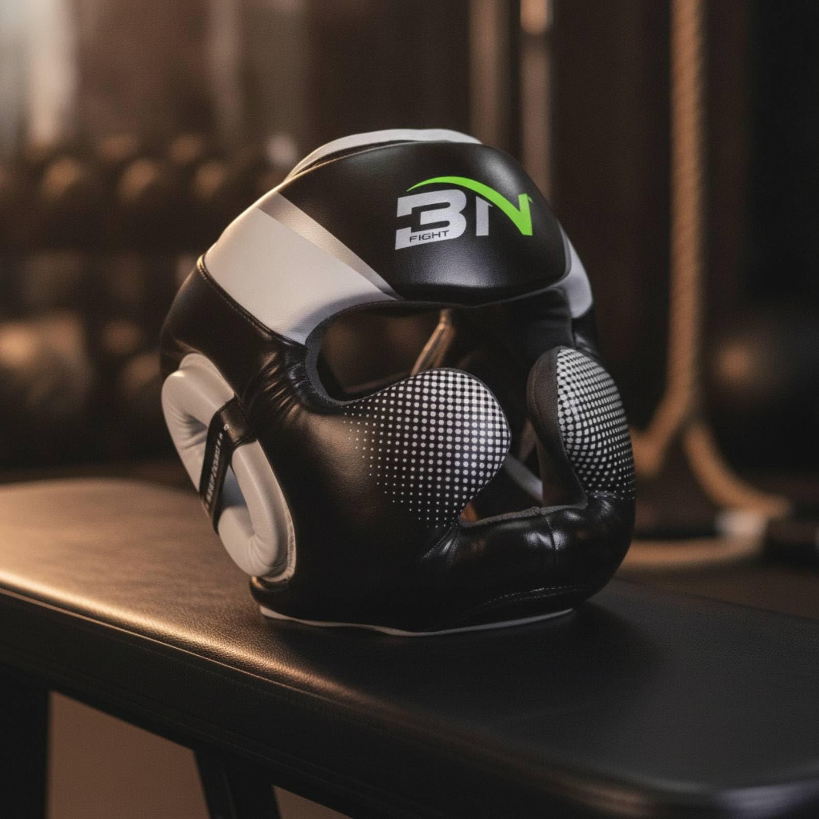 Casco per Arti Marziali Imbottito, Bianco, XL - Adulto