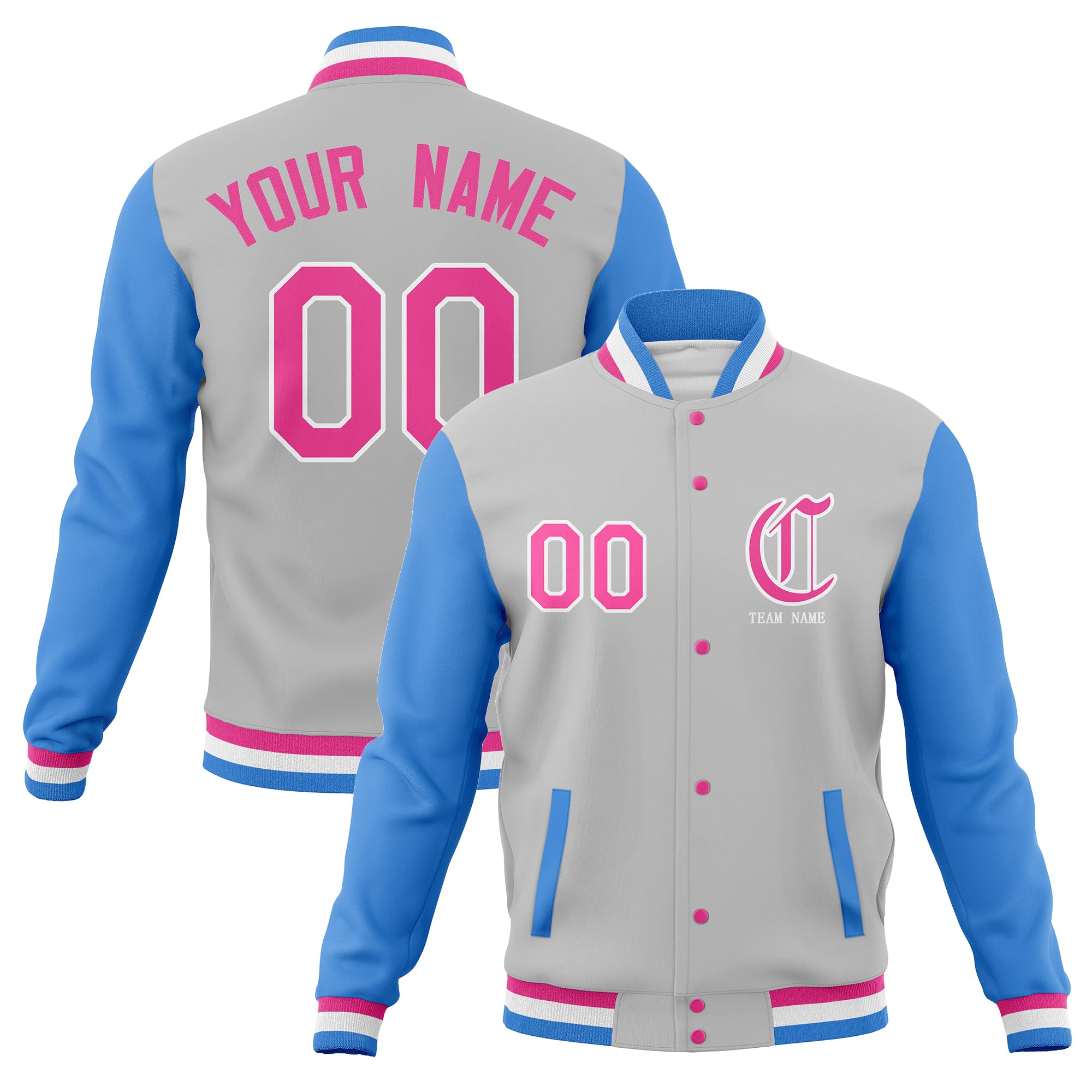 KXK Custom Fashion Varsity Jacket for Men Women Youth Cotton Letterman Baseball Bomber Jackets Stitched Name Number