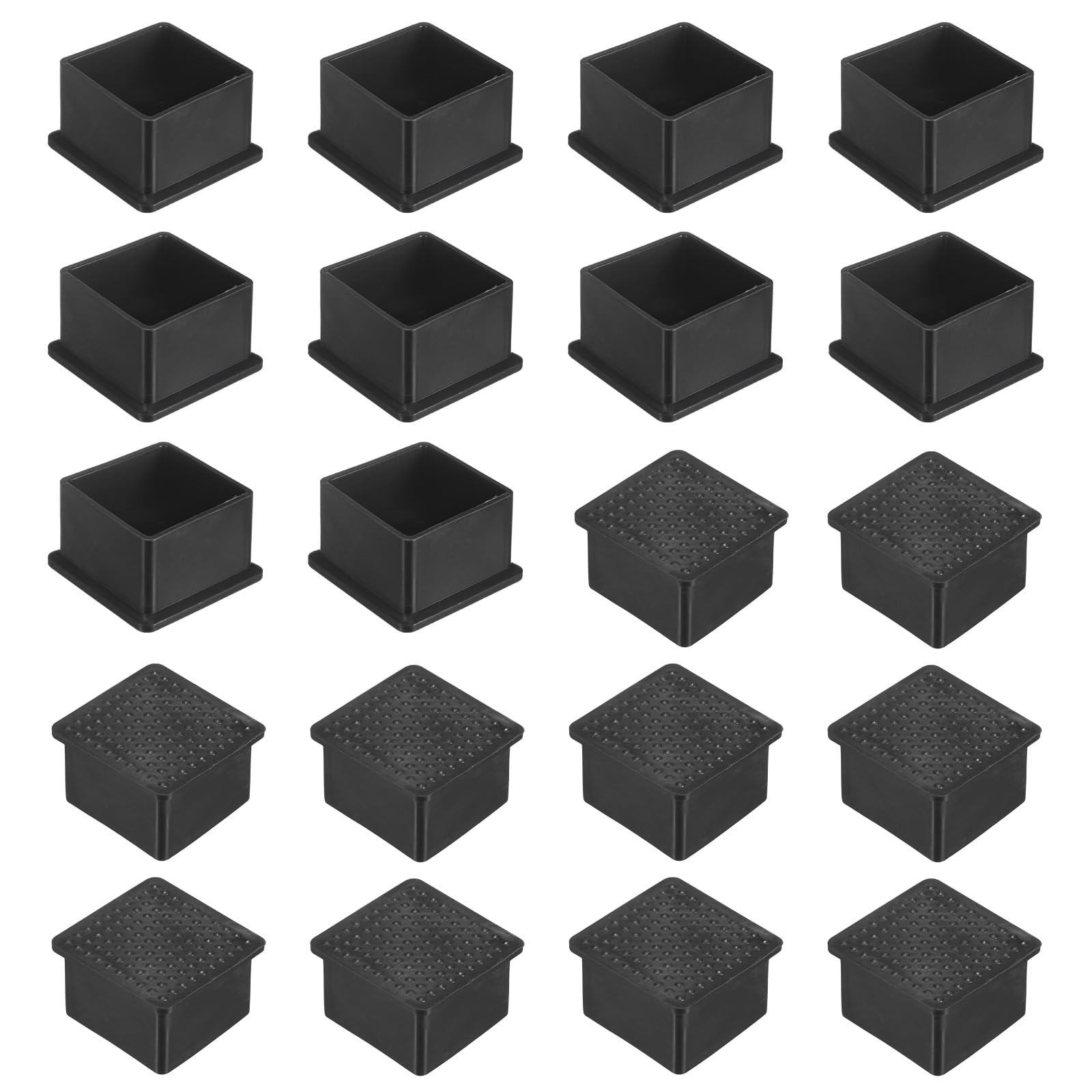 Protectores de suelo para sillas y cubiertas antideslizantes de patas cuadradas