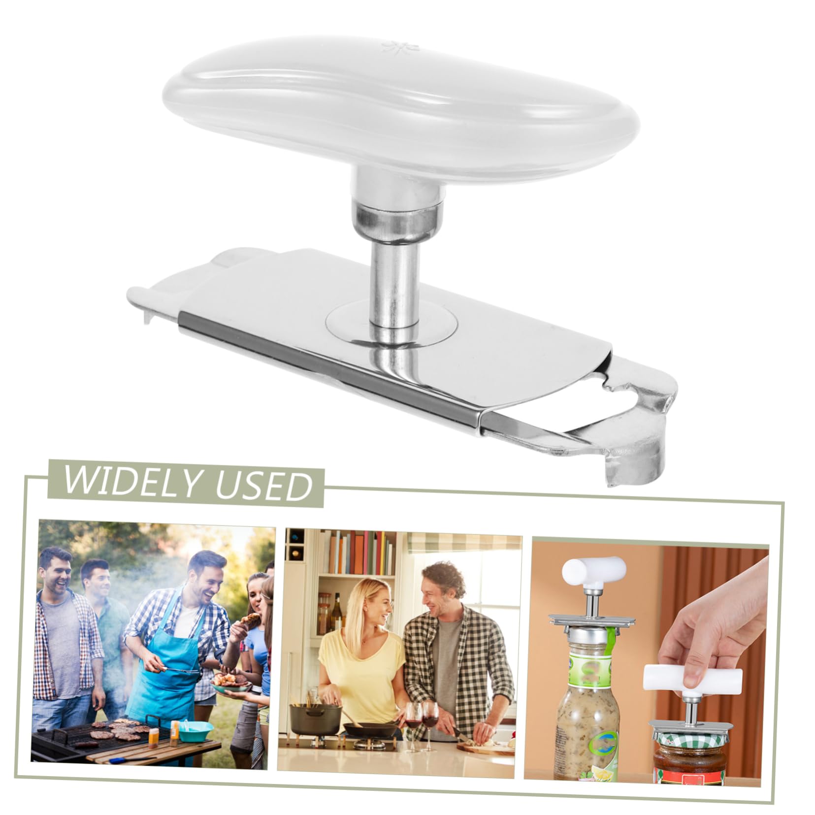 Amosfun 5St Dosenöffner aus Edelstahl Glasöffner Anleitung Stecker Werkzeug flaschenöffner bottle opener stopfpilz plastikwanne kann Zubehör kompakter Dosenöffner Rostfreier Stahl