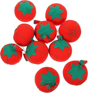 Veemoon 10 piezas Almohadilla para Agujas Forma de Rojo Compacto y Seguro para Costura y Manualidades Hogar DIY