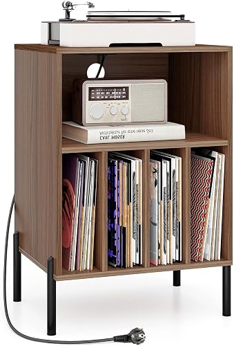 Meuble Platine Rangement Station Charge Support Disque KOMFOTTEU