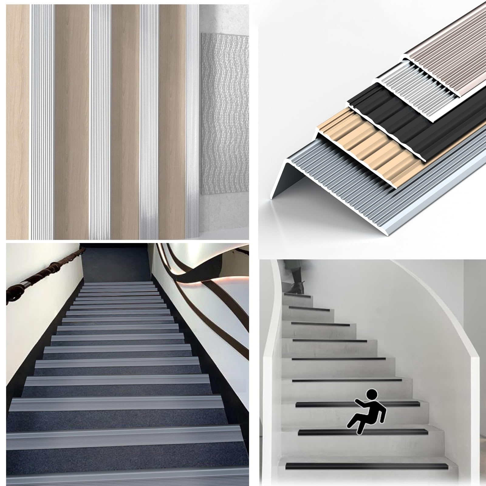 Profili Angolari Per Muro Profili Per Scala Profilo Per Scale, In Alluminio, A Forma Di L, Profilo Angolare Per Gradini, Elegante Protezione Per Scale In Diversi Colori E Dimensioni, Facile Da Profilo - 3