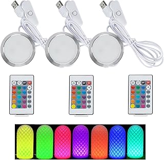 3D Drucker LED Lampen Kit für Bambu Lab A1/A1 mini/P1P/P1S/X1C, 3 Stück RGB LED Lichtleiste Streifen mit Fernbedienung, Kreatives 3D Drucker Nachtlicht Ersatzteile, 5V, USB, 16 Farben