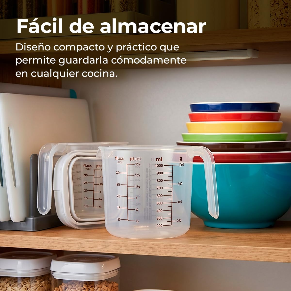 Tescoma - Jarra Medidora con Vertedor Delicia 0,5L – Vaso Medidor de Plástico - Ligera - Fácil de Usar en Cocina