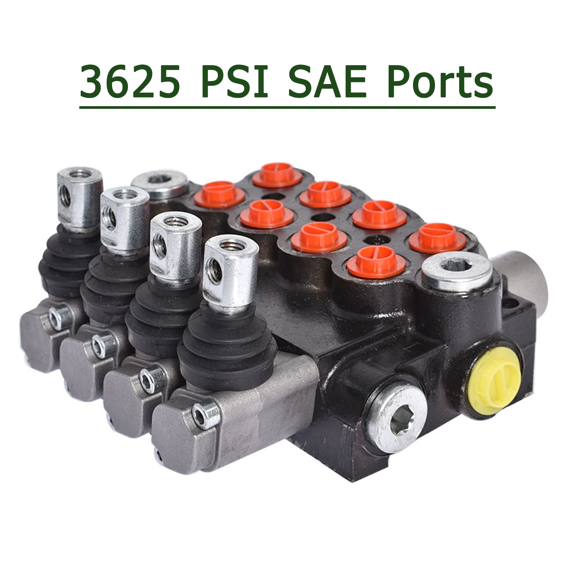 4-Spulen-Hydraulik-Wegeventil mit 11 gpm, 3625 psi SAE-Anschlüsse, doppeltwirkendes Hydraulikventil mit Joystick