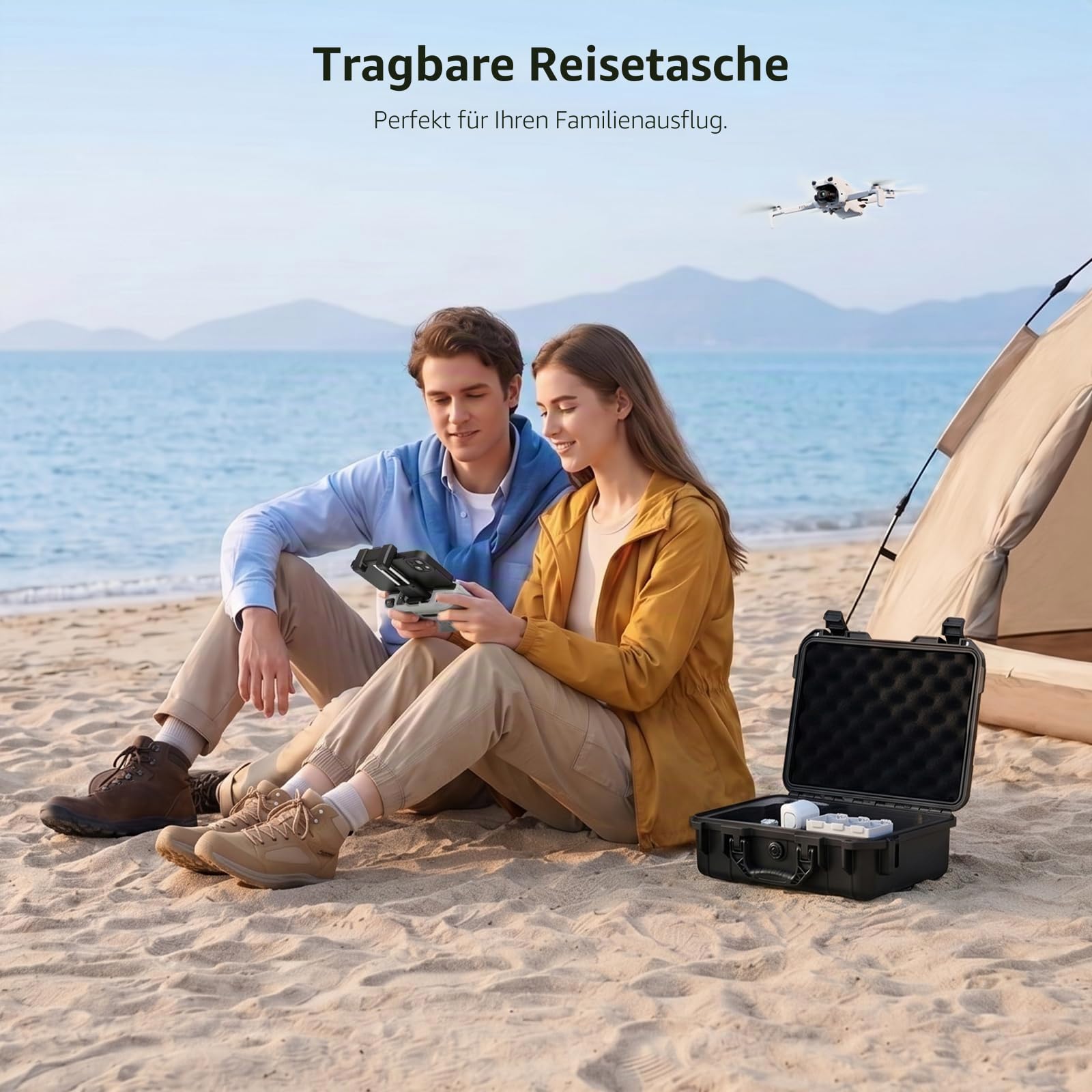 FPVtosky Lito X1/ 1 Koffer, Tragetasche für DJI Lito X1 / 1, kompatibel mit RC-N3, Akku, Ladegerät-Hub und anderem Zubehör