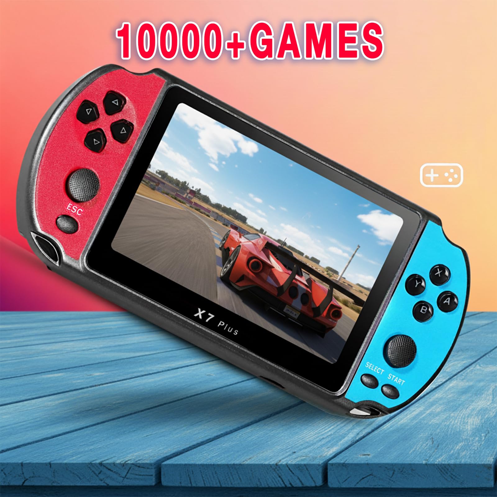 Console Retrogaming de 10 000 Jeux préinstallés, Console de Jeux Portable Écran HD 5,1 Pouces, Plus de 10 émulateurs et 5 Heures d'autonomie - 4