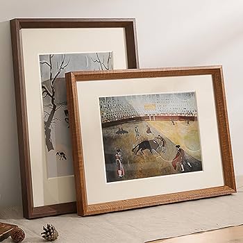 Amazon.co.jp: 50.5*75.5cm ポスターフレーム 額縁 木製 絵画 ポスター