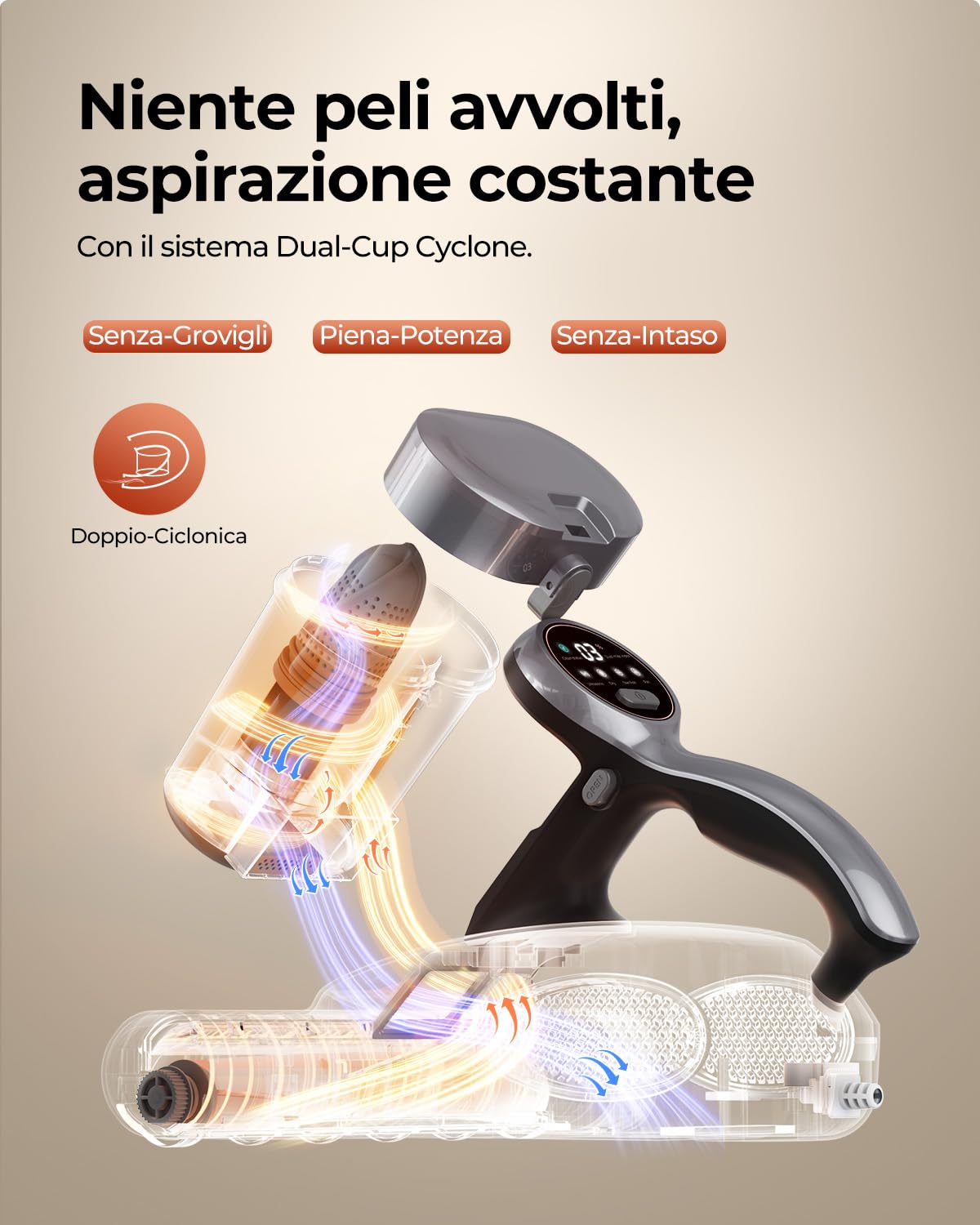 JIGOO J300 Pro Aspirapolvere per Materassi ad Mano-Battimaterasso Antiacaro con 550W, UV-C e Calore 60 C | Elimina il di Acari, Allergeni e Peli di Animali | Tecnologia a Infrarossi e Profumo Fresco