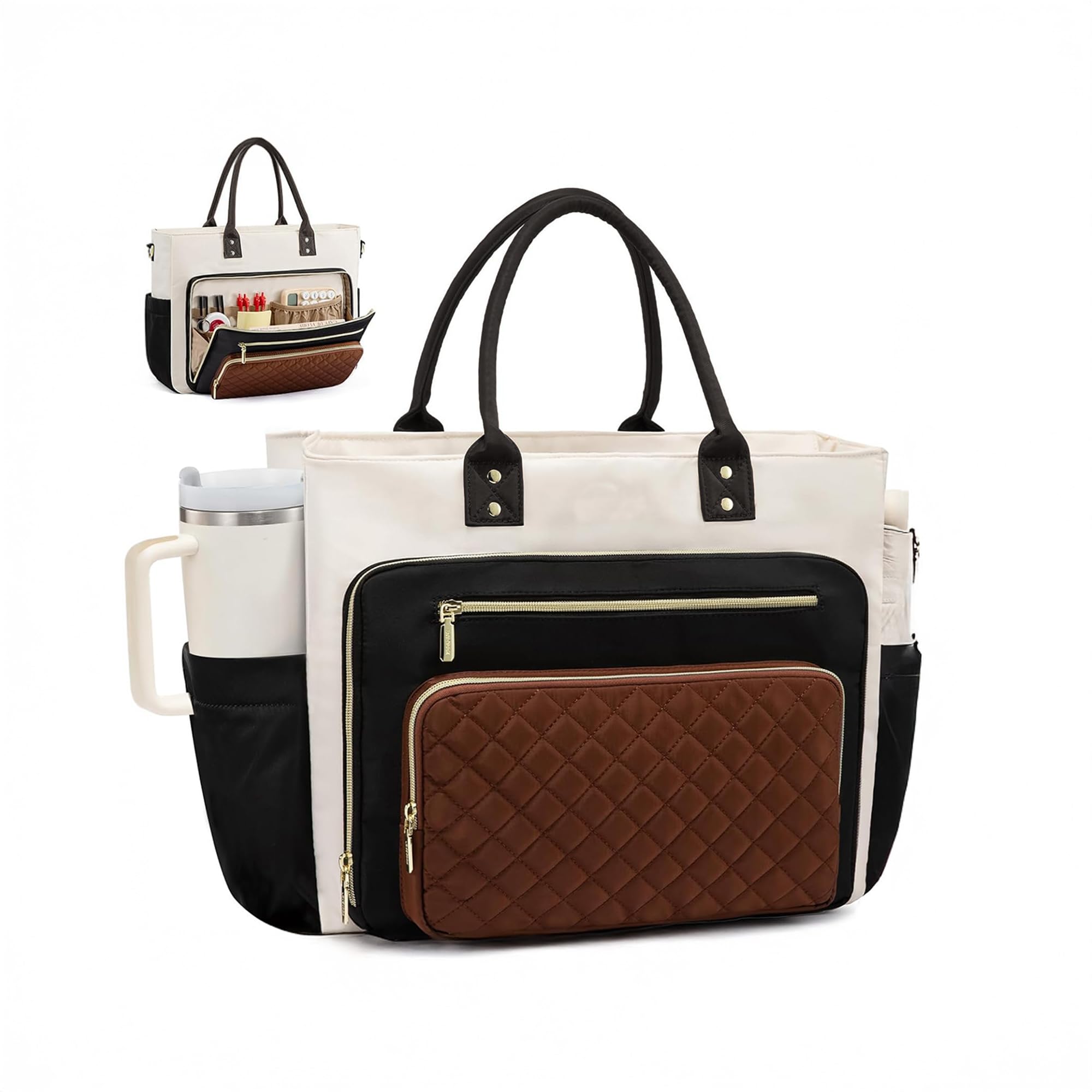 Bayne Tote Bag for Woman | Laptop Bags for Women Office Use | Waterproof Handbag for Women | Elegant Office Bag for Woman |