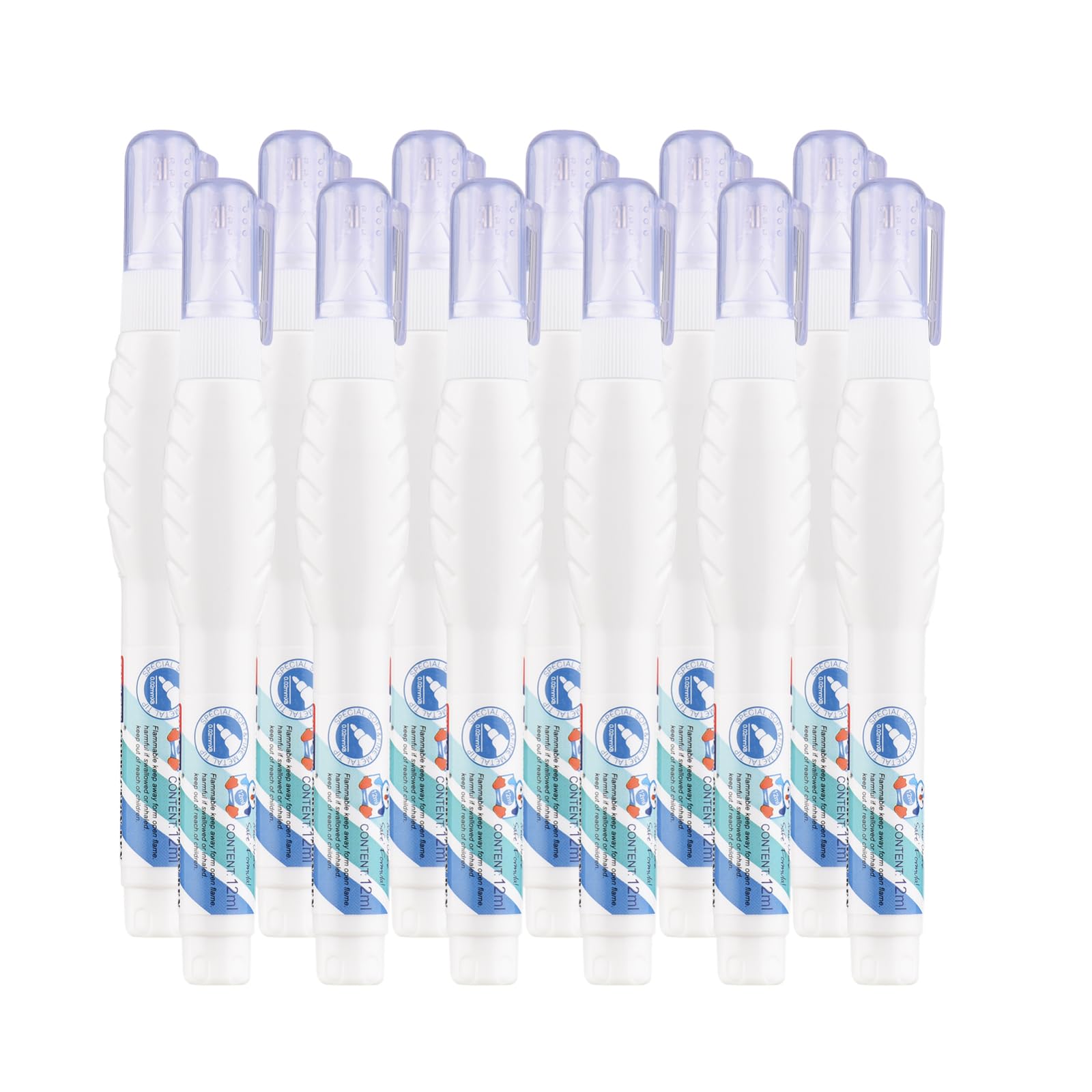 Set 12 penne correttive Whiteout liquido a punta fine 7 ml