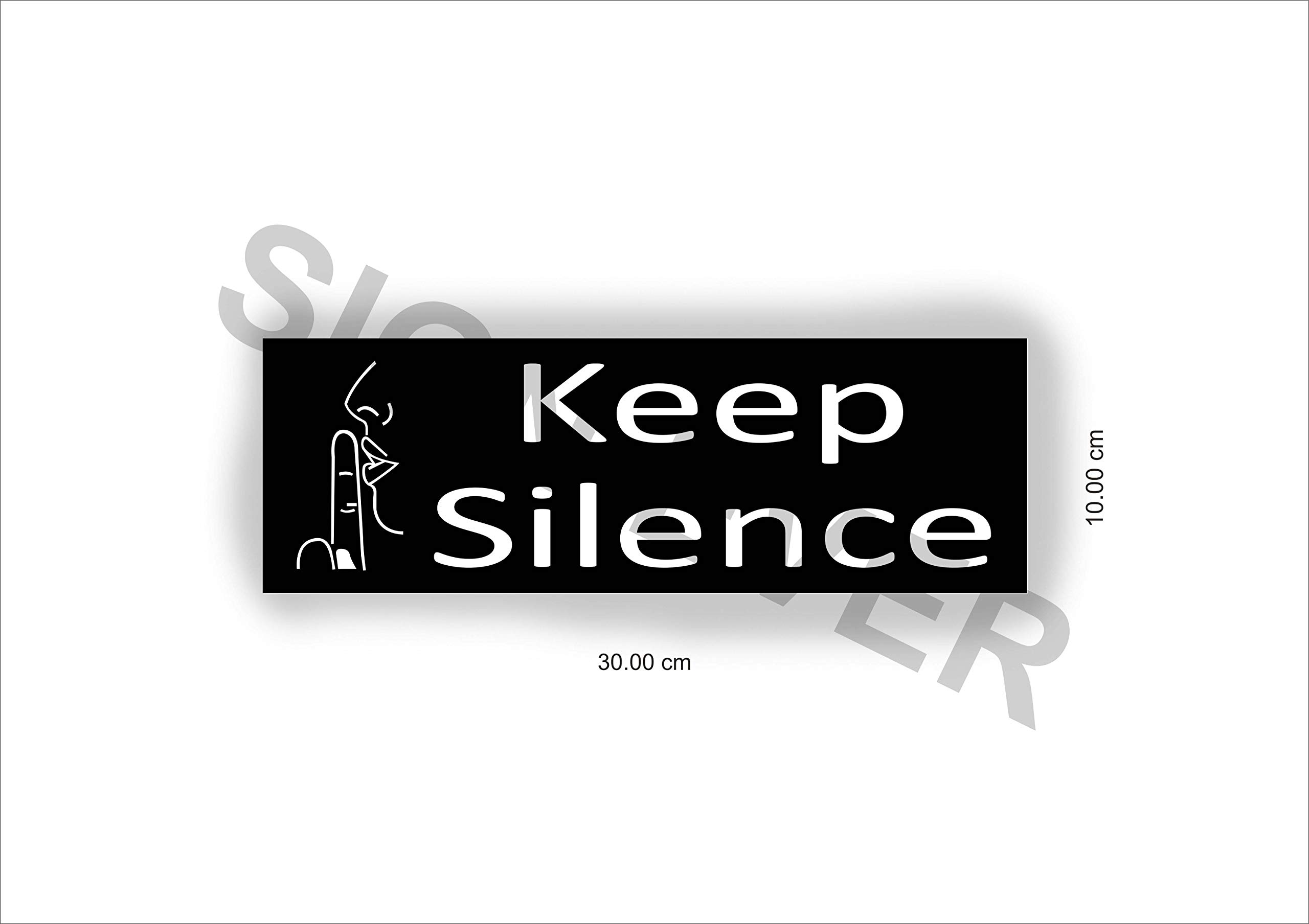 Buy SIGN EVER Keep Silence Sign Board Bank Office Hospital School