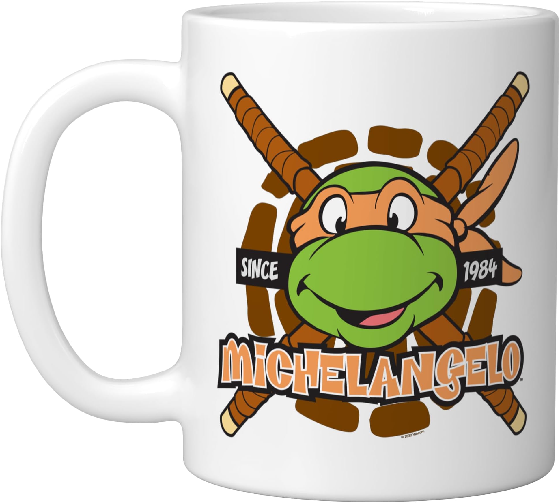 Michelangelo Since 1984 Ceramic Mug, White