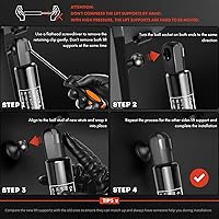 Vista 8 de A-Premium Soporte para elevador trasero para portón elevador, compatible con modelos seleccionados de Honda - CR-V 2012 2013 2014 2015 2016