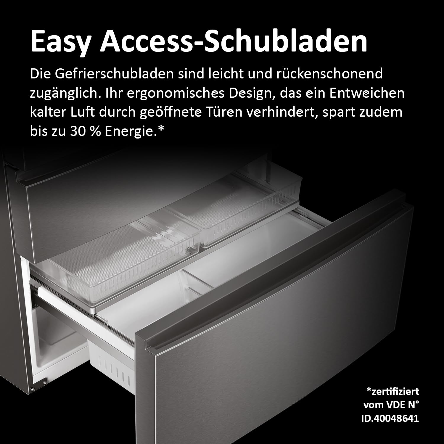 Haier French Door Kühl-Gefrierkombination I 100cm Breite I French Door Kühlschrank mit 750L XXL-Volumen, Eiswürfelspender & No Frost I Doppeltür Kühlschrank mit Gefrierfach I FD 100 Serie 7 HB26FSSAAA
