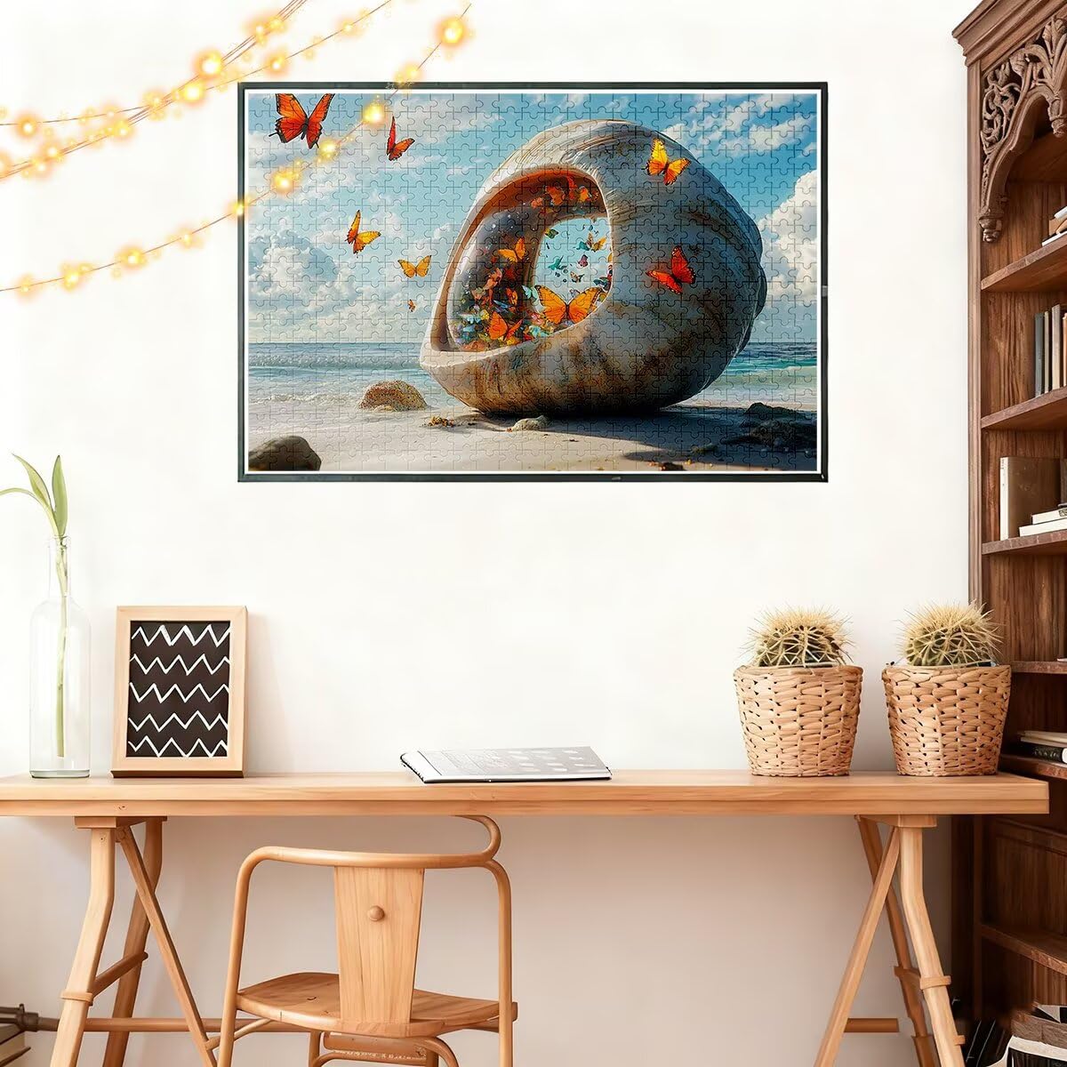 Puzzle 6000 Piezas Adultos Playa Puzzle para Adultos Mariposa Rompecabezas Juguetes Educativos Regalos Originales para Mujer Rompecabezas Entretenimiento Creativo Clásico Familia Juego 179x105cm I-10
