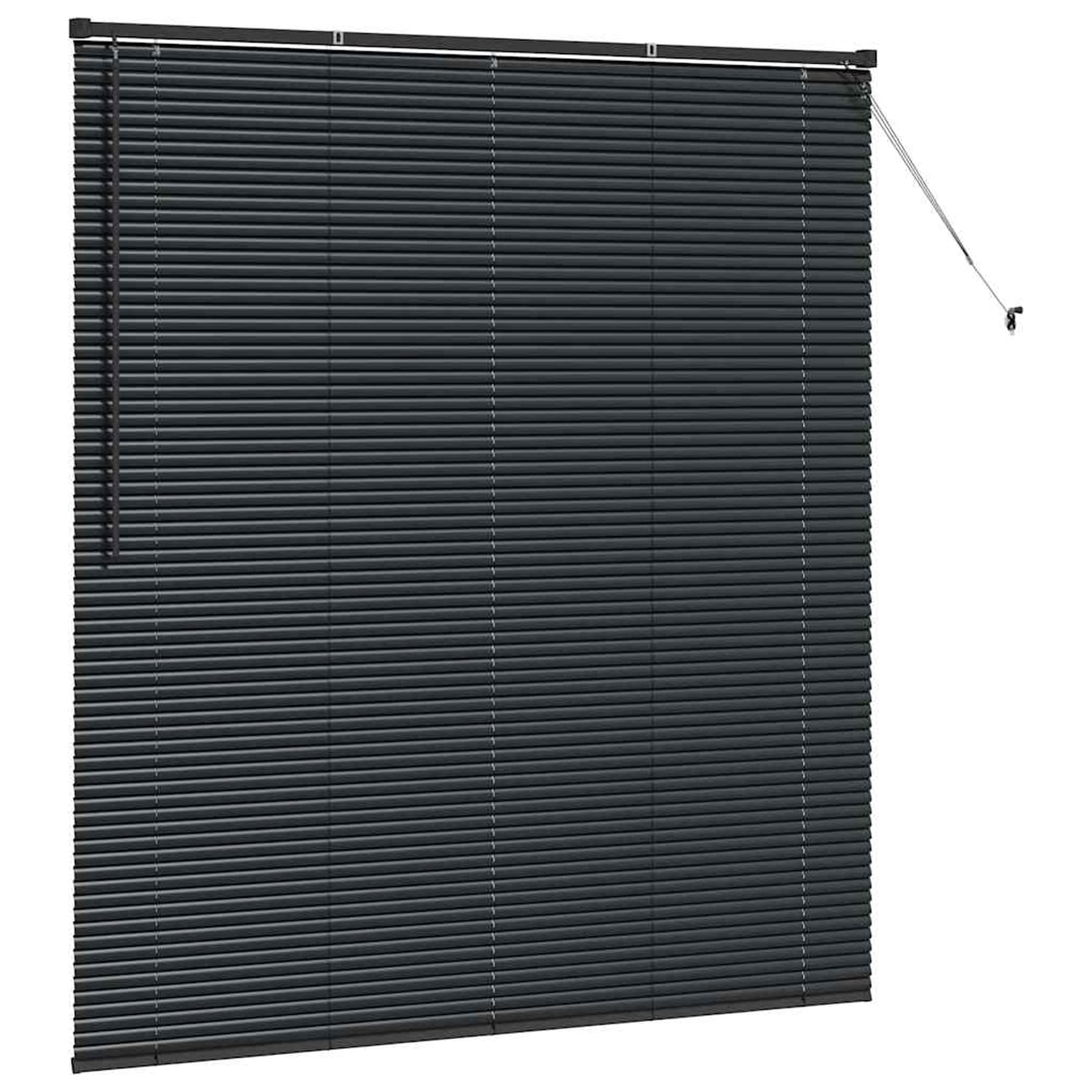 Gecheer Tenda per Finestra con Tende Altro Nero 160 x 175 cm AlluminioTende Moderne