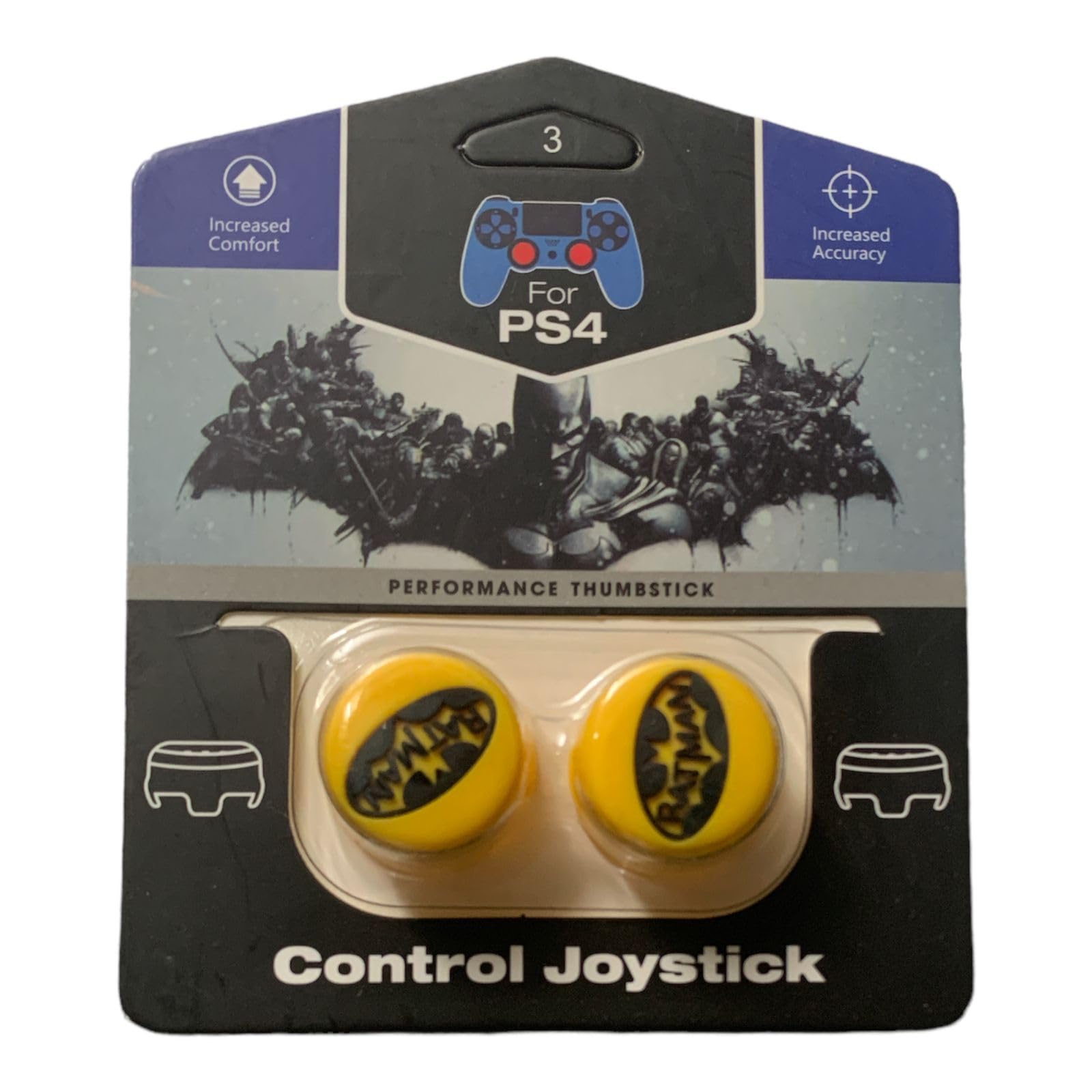 GET IN THE GAME PS5/ PS4 Controller FPS Freek Batman Theme Analog Extender THUMBSTICK CAPS THUMBGRIPS for PS5 and PS4 Controller 2 HIGH-Rise Grips - Black N Yellow (B0CKXN6WRH) Amazon Price History, Amazon Price Tracker
