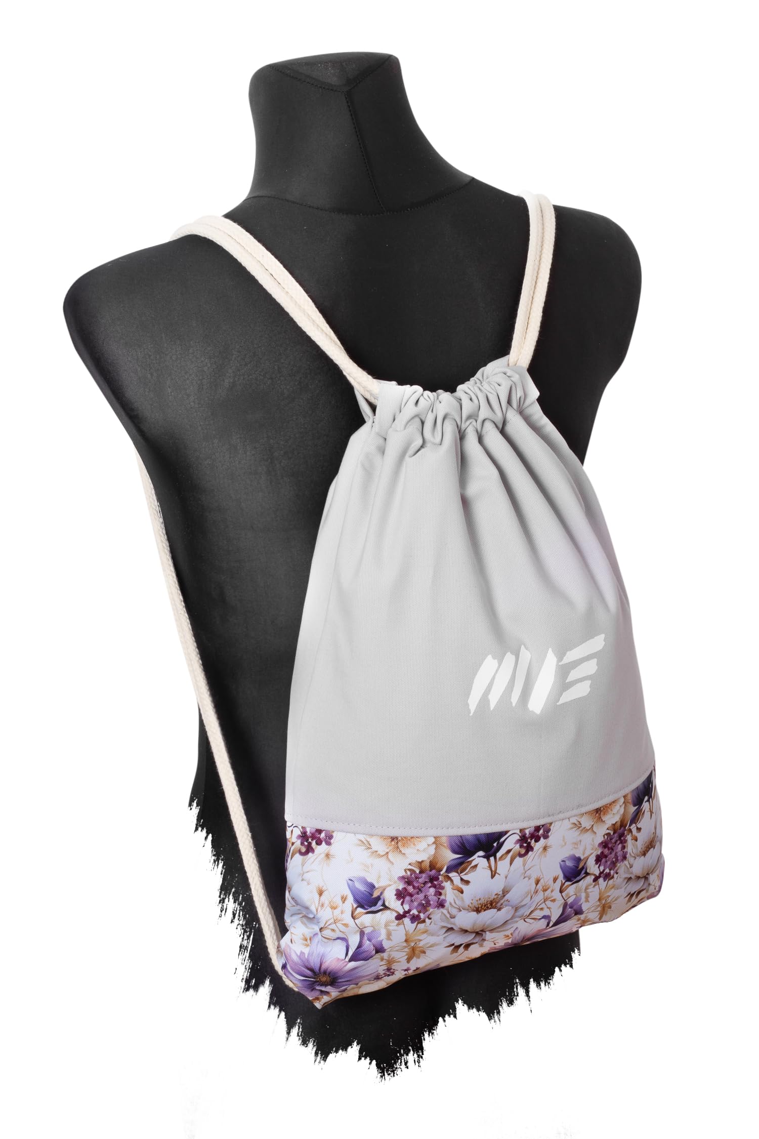 Manufaktur13 Floral Sports Bags - Turnbeutel mit Blumenmuster, Rucksäcke, Flower Pattern Gym Bags, Backpacks, Sportbeutel, Jutebeutel, Blumen Tasche (M13)