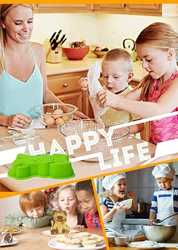 Miniatura 6 de Molde de silicona para hornear pastel de cachorro cachorro  Molde para pastel de cumpleaños pequeño 3D para niños  Bandeja de gelatina de chocolate