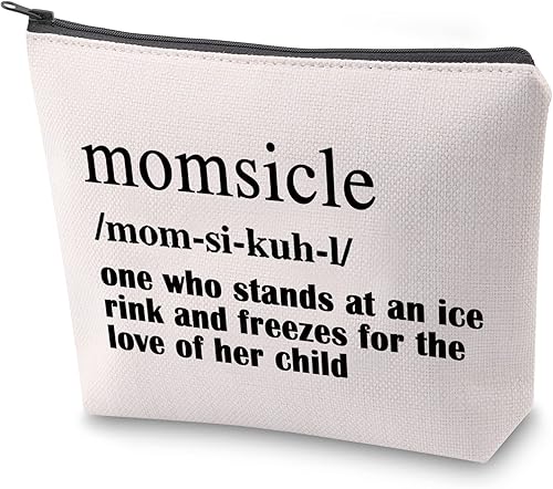 ZJXHPO Kit de supervivencia para mamá de hockey bolsa de maquillaje para momsicle con cremallera bolsa de accesorios de definición de momsicle