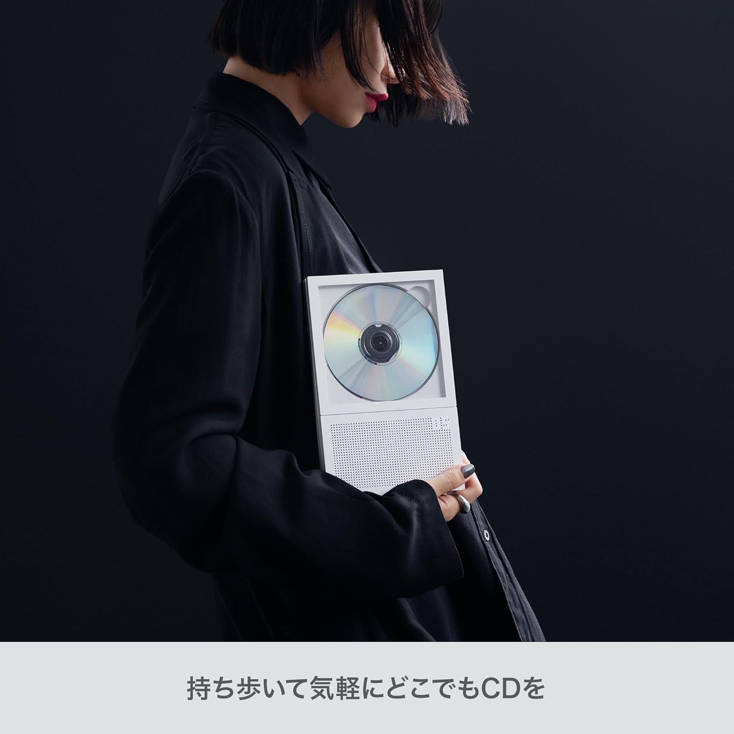 km5 Bluetooth CD Player Instant Disk Audio CP2 (White) - Image 5