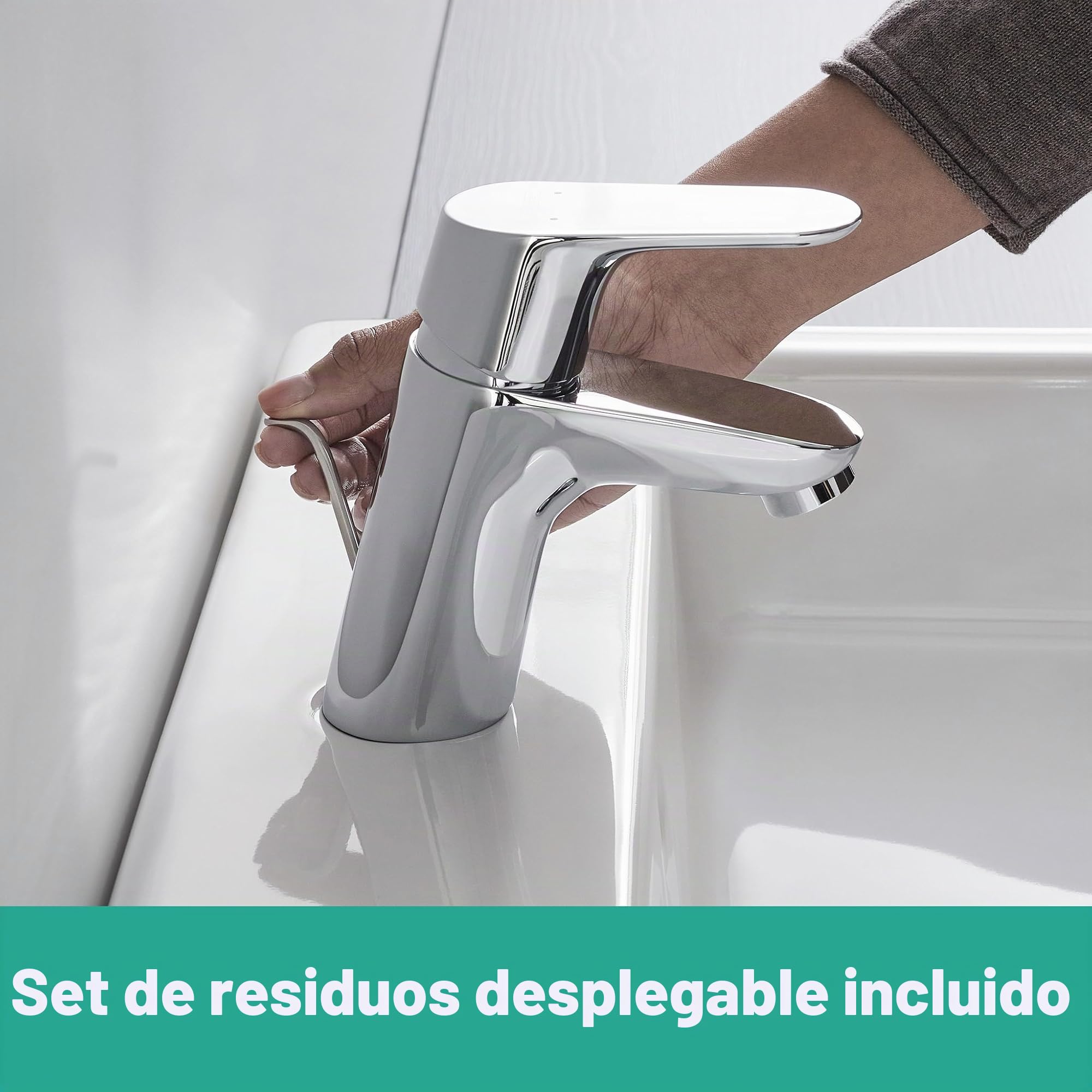 Hansgrohe 31730000 Focus grifo de lavabo, 70mm, cromo
