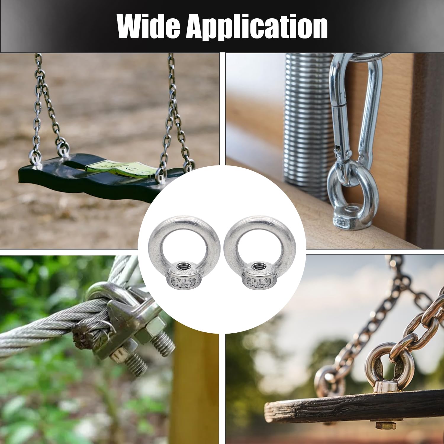 8x Ringmutter M6 Aus Edelstahl - Vielseitige Aufhängelösung Für Heimwerker