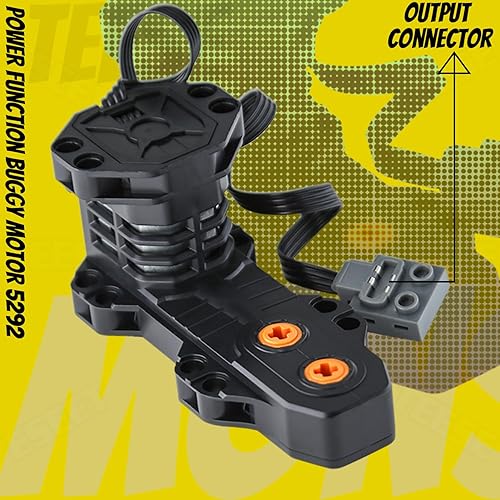 Miniatura 8 de TEESE Juego de motor técnico de 46 piezas con motor de monstruo rojo, cable de extensión de caja de batería, compatible con Lego-Technic-Parts