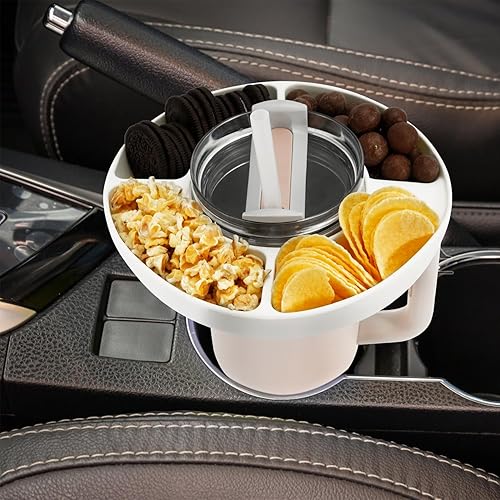 Miniatura 4 de Tazón de aperitivos para vaso Stanley de 40 onzas, anillo superior reutilizable para almacenamiento de aperitivos, bandeja de caramelos, caja con 4