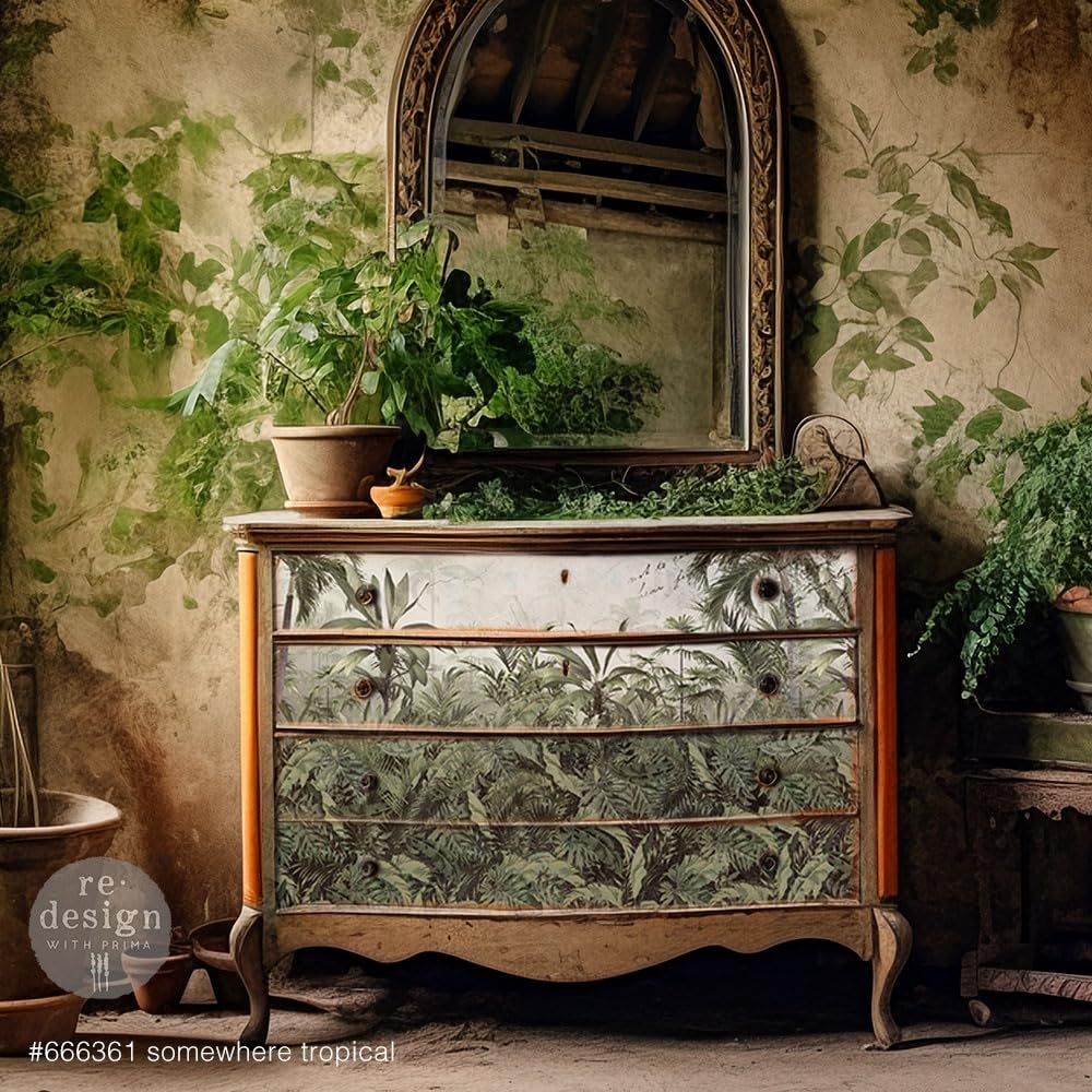 Prima Re-Design A1 Decoupage Fiber-Somewhere Tropical