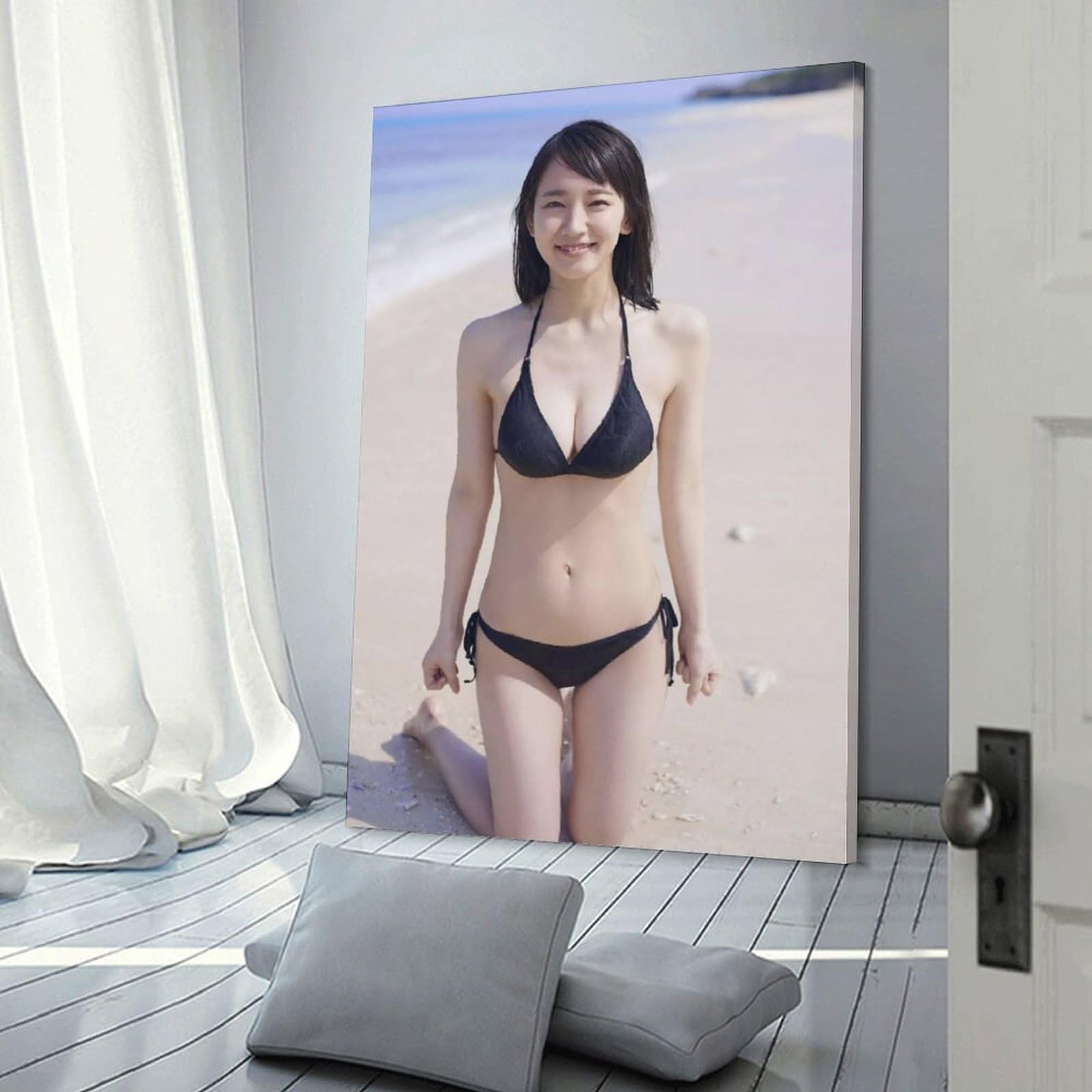 Amazon.co.jp: 吉岡里帆 黒ビキニ 写真 (20) 印刷 ポスター キャンバス