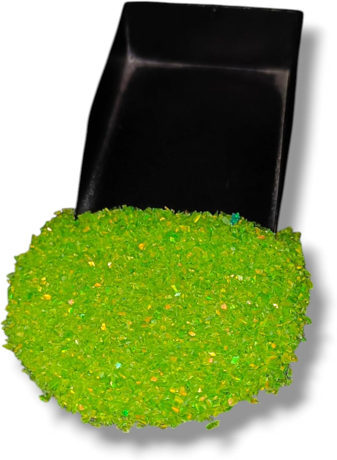 Crushed Green Opal Coarse Stone Powder All Size Premium Inlay Material Woodwork Inlay Welo Fire Opal Ring Inlay Sparkling Fire Green Healing Crystals Chips Decoration Craft DIY