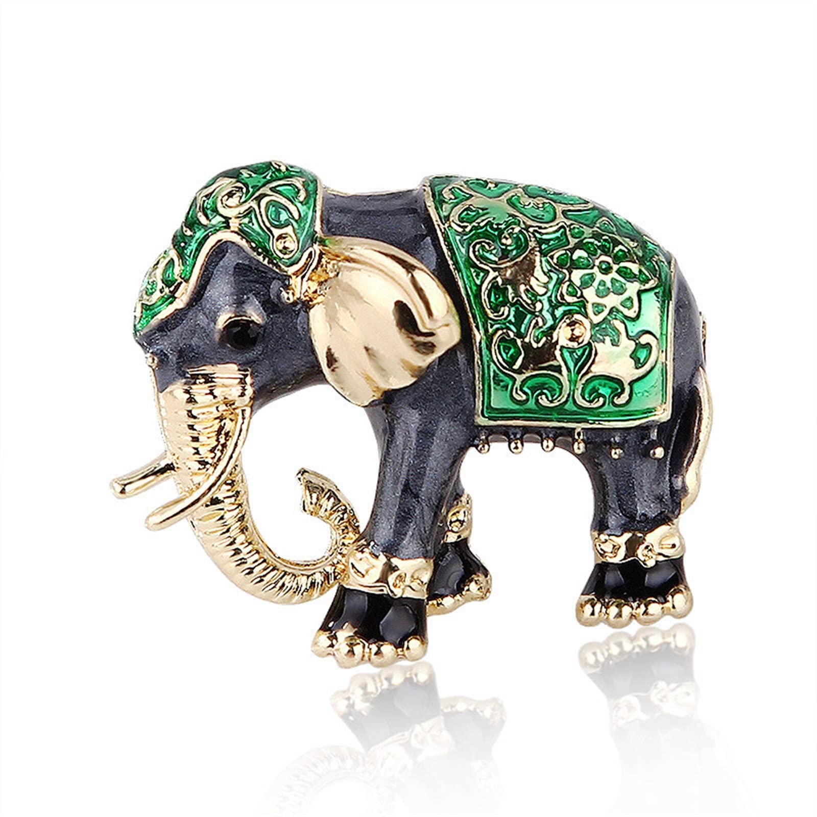 Insignia de elefante esmaltado para transformar ropa aburrida en un look moderno 8