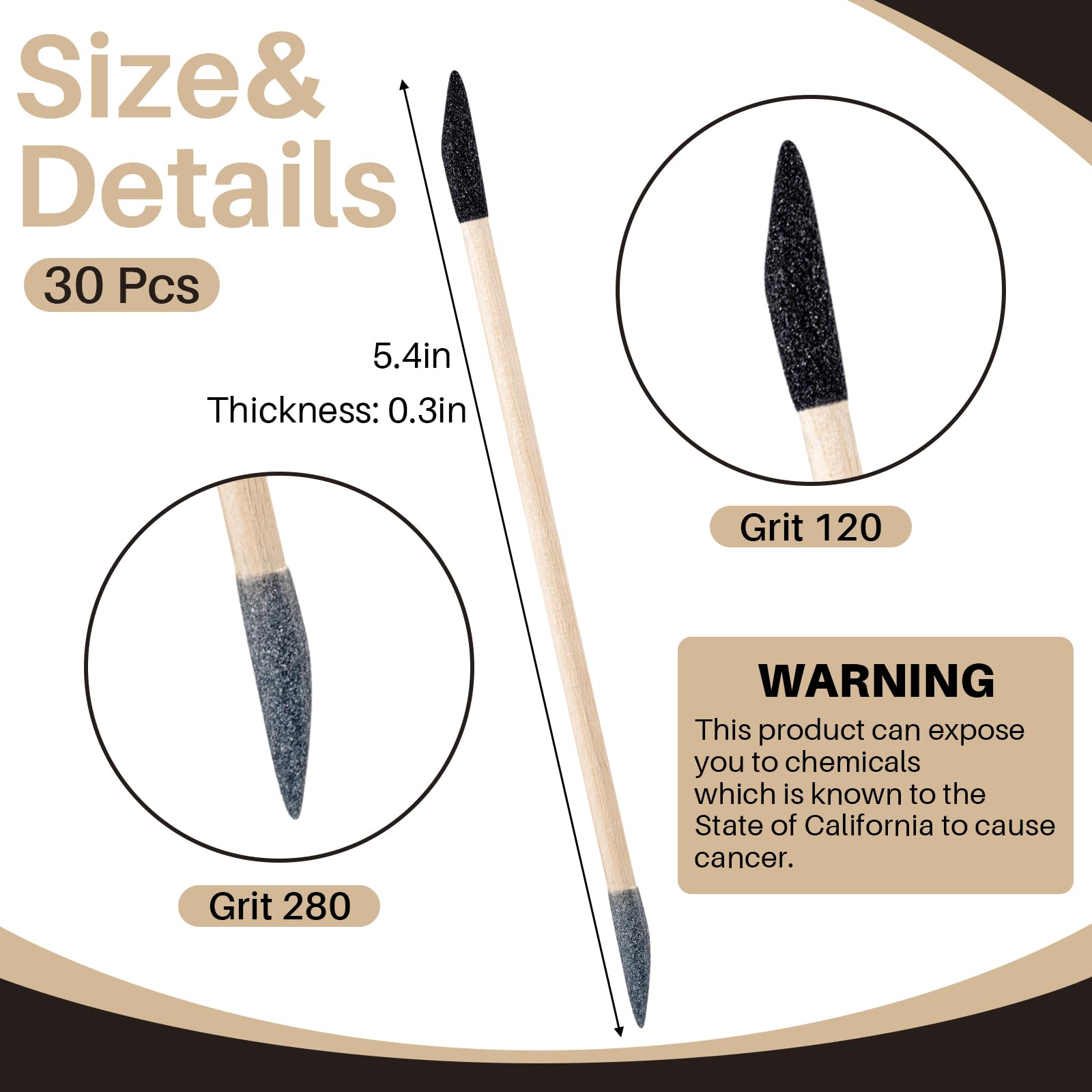 Detail Sanding Sticks - Perfect for Models & Crafts -3 Detail Sanding Sticks - Perfect for Models & Crafts -3