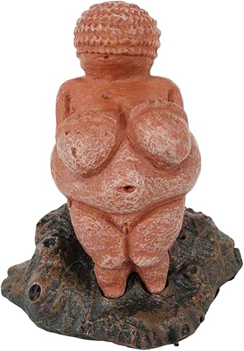 Ebros Madre Diosa Venus de Willendorf Reproducción del Paleolítico Edad de Piedra Período Artefacto Réplica Estatuilla por Oberon Zell Museo