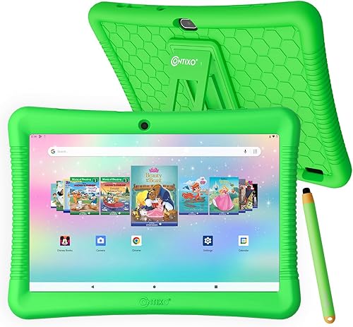 Contixo Tablet K102 para niños, HD de 10 pulgadas, de 3 a 7 años, tableta para niños pequeños con cámara, control parental, Android 10, 32GB, WiFi,