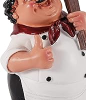 Vista 7 de xianshi Adorno de figuras de chef de carnaval para el día de San Valentín, adorno de cafetería, resistente y moderno para sala de estar y balcón